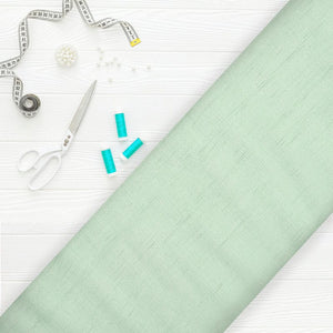 Mint Green Plain Dyed Chinon Chiffon Fabric