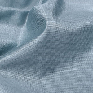 Pigeon Blue Plain Dyed Chanderi Slub Fabric