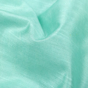 Mint Green Plain Dyed Chanderi Slub Fabric