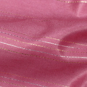 Plum Plain Dyed Dobby Gold Jari Chanderi Fabric