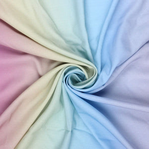 Multi Color Ombre Pattern Digital Print Crepe Fabric