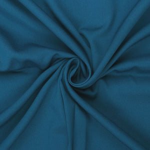 Blue Plain Dyed American Crepe Fabric