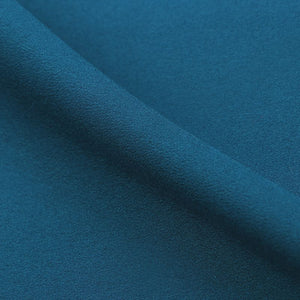 Blue Plain Dyed American Crepe Fabric