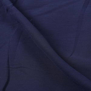 Navy Blue Plain Dyed Georgette Fabric