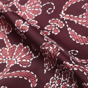 Brown And Hippie Pink  Gamthi Pattern Digital Print Fabric