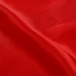 Bright Red Plain Dyed Japan Satin Fabric