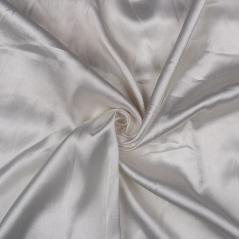 White Plain Dyed Japan Satin Fabric – Fabmyntra