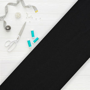 Black Plain Dyed Lycra Fabric