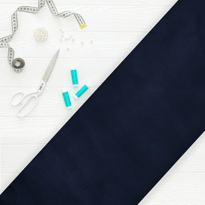 Navy Blue Plain Dyed Net Fabric