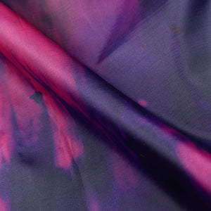 Dark Purple And Pink Abstract Pattern Digital Print Liquid Organza Fabric