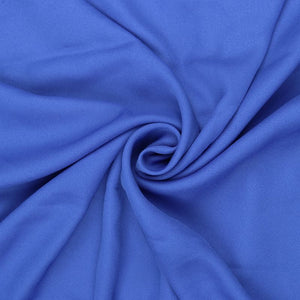 Royal Blue Plain Dyed Moss Crepe Fabric