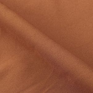 Rust Plain Dyed Moss Crepe Fabric