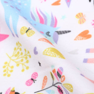 Multi Color Kids Pattern Digital Print Rayon Fabric