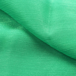 Green Plain Dyed Shimmer Chiffon Fabric