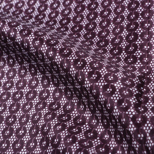 Boysen Purple And White Geometric Pattern Digital Print Silk Satin Fabric