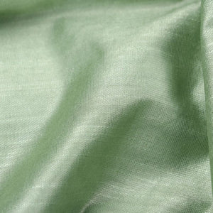 Sage Green Plain Dyed Chanderi Slub Fabric