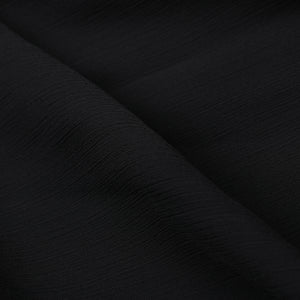 Black Plain Dyed Chiffon Fabric